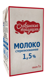 杀菌牛奶脂肪含量分别为：3,2% 重量1升| ОАО «Минский молочный завод